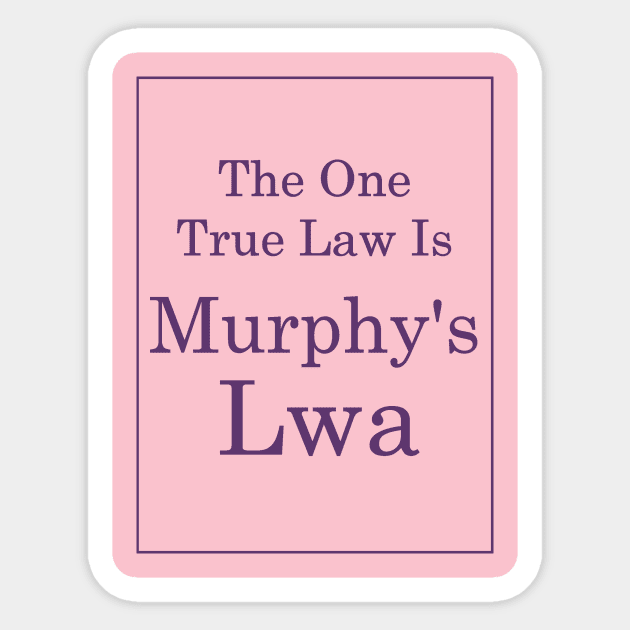 Murphy's Lwa (Purple Text) Sticker by TimH